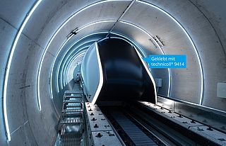 Der technicoll 9414 Klebstoff bringt den Hyperloop Hochgeschwindigkeitszug zum leuchten